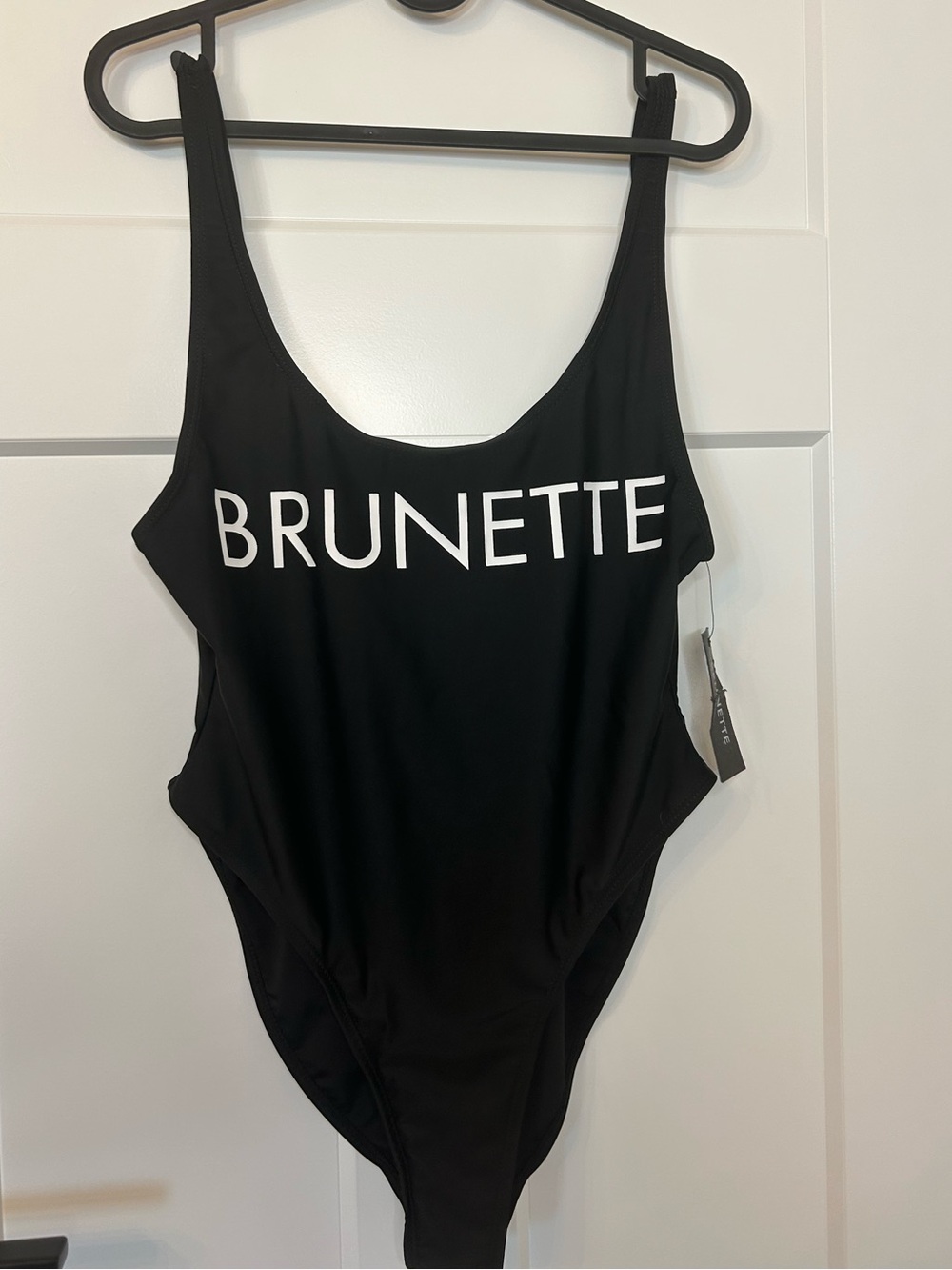 Brunette The Label Capri One Piece Swimsuit Sz M/L Black NWT